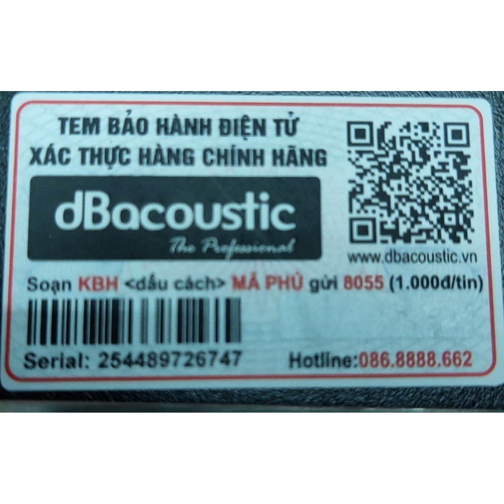 Củ mic chính hãng dBacoustic 550 pro. BẢO HÀNH 3 NĂM