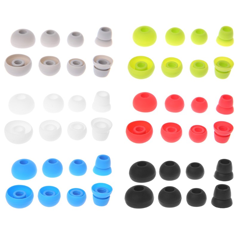 Set 4 cặp mút nhét tai chất liệu silicon thay thế cho tai nghe nhét tai không dây Beats Powerbeats 2/3
