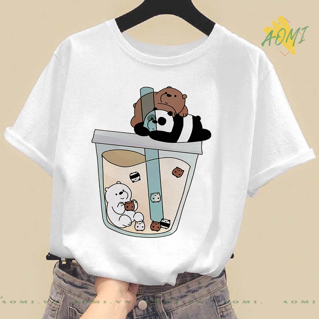 ÁO THUN WE ARE BEAR 3 chú gấu PHÔNG NAM NỮ GIA ĐÌNH  CÓ SIZE TRẺ EM CHO BÉ TRAI GÁI