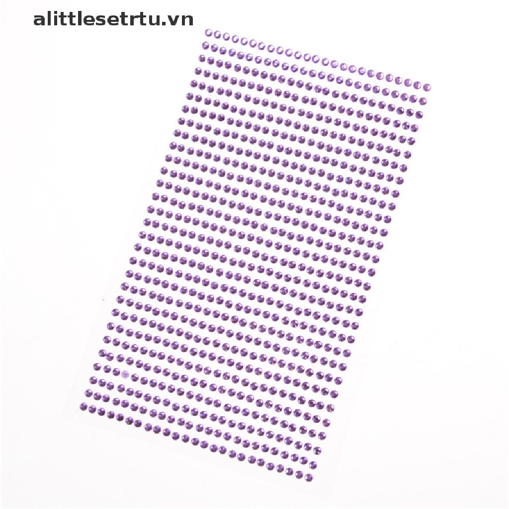 Set 750 Hạt Đá Pha Lê 3mm Tự Dính Trang Trí Điện Thoại / Xe Hơi