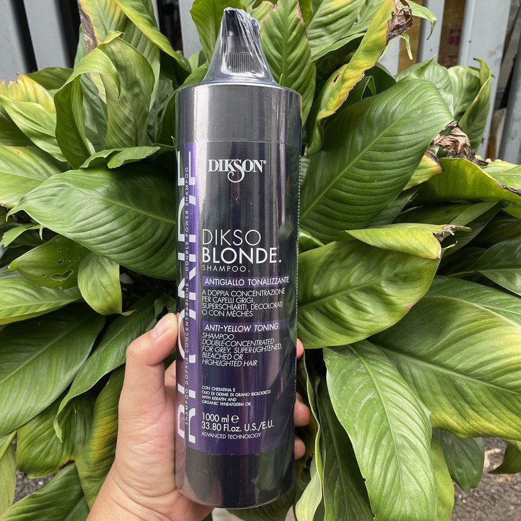 Dầu gội tím khử ánh vàng DIKSON ANTI - YELLOW TONNING Dikso Blonde Shampoo 1000ml