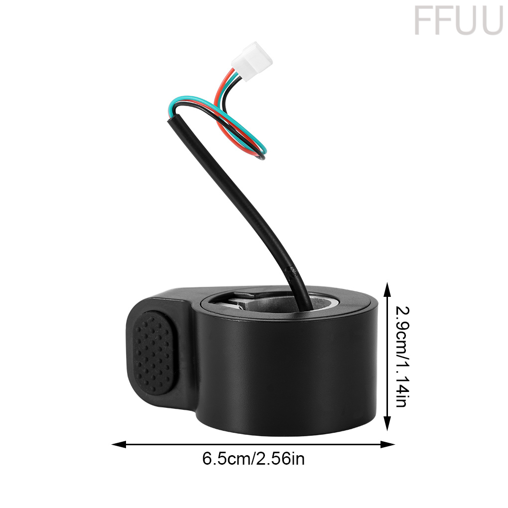 [ffuu]Scooter Speed Control Throttle Plastic Dial Accelerator Trigger Replacement for Xiaomi M365, Black