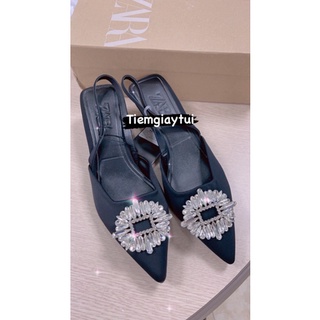 Guốc Zara đính đá - có sẵn