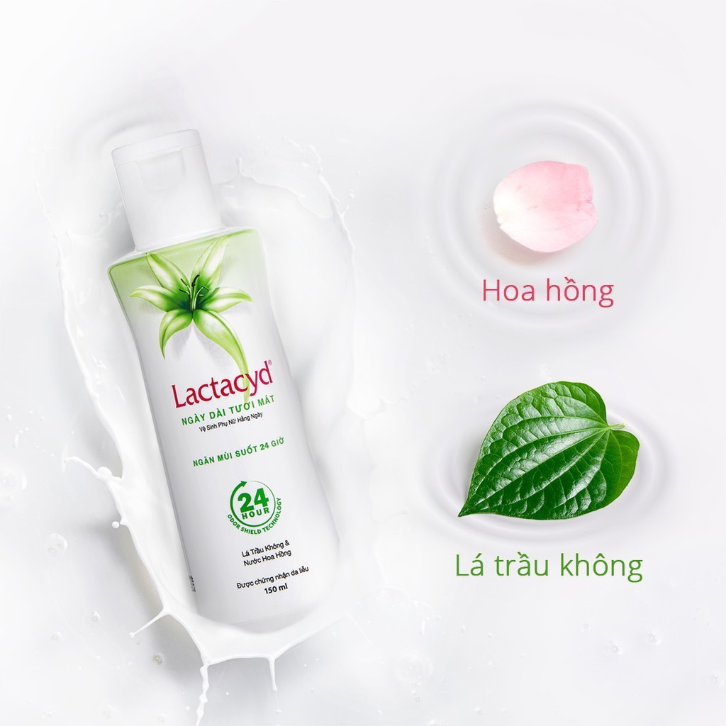 Dung Dịch Vệ Sinh Phụ Nữ Lactacyd 150ml Lá Trầu Không &amp; Nước Hoa Hồng - CVSpharmacy