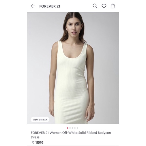 Đầm body thun gân Forever 21 (Dơ nhẹ) - Thanh lý vnxk