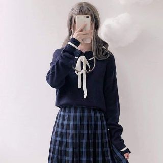 ÁO LEN CỔ ĐỨC THẮT NƠ HÀN QUỐC