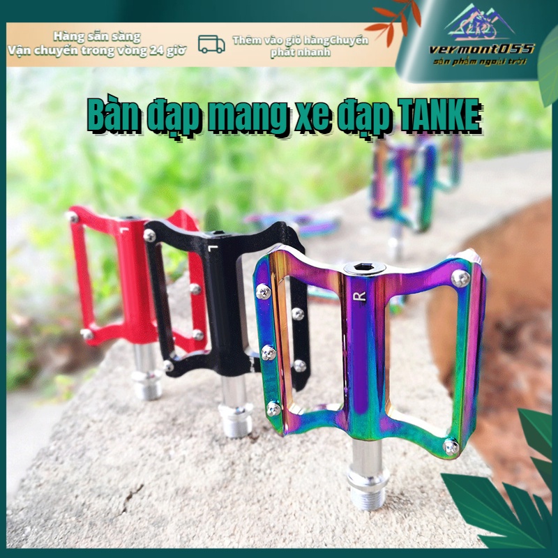 Có thể bán buôn Bàn đạp xe hợp kim nhôm không trượt nhẹ cho leo núi Gấp Vermont055 Hàng giao ngay