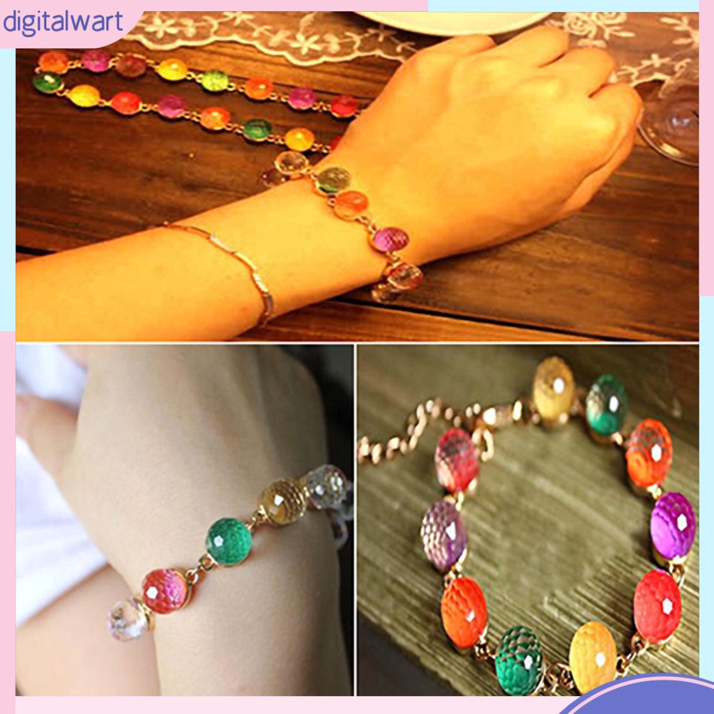 Vòng tay gắn hạt bi nhiều màu cho nữ