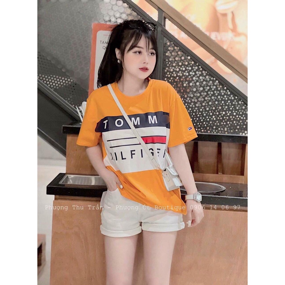 ÁO phông cam chữ hót hít(kèm ảnh thật và video)