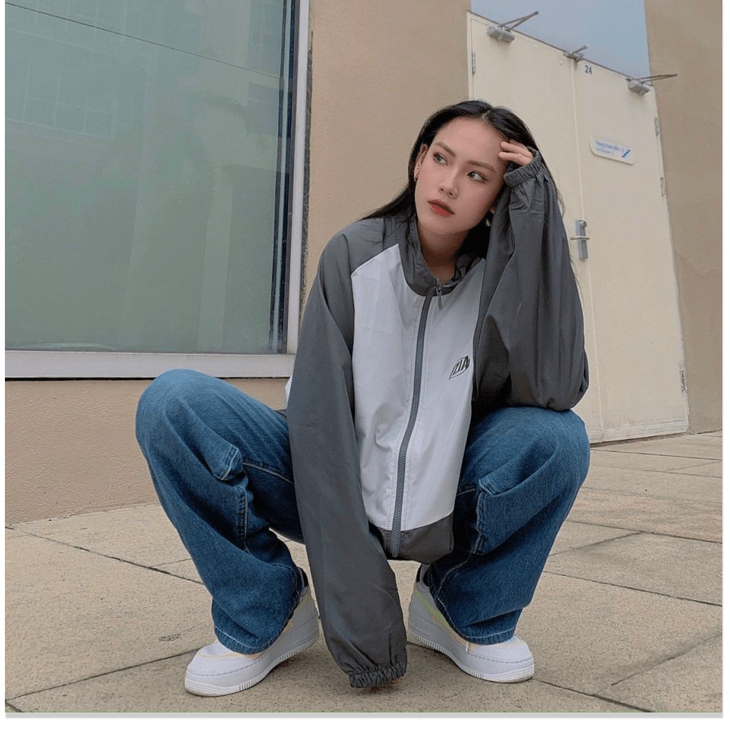 ÁO KHOÁC DÙ NAM NỮ UNISEX FORM RỘNG CỰC ĐẸP , MẪU MỚI , HOT HÈ 2021