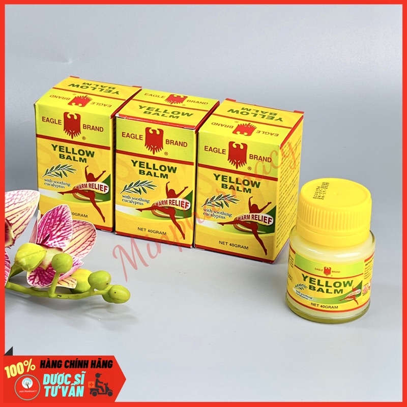 Dầu Cù Là Con Ó EAGLE YELLOW BALM Lọ 40g - Minpharmacy