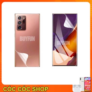 Miếng dán dẻo măt trước, mặt sau samsung note 20 ultra/ note 20/ note 10 plus/ note 10 lite/ note 10/ note 9/ note 8