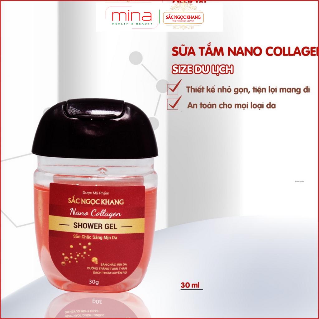 [Size du lịch] Bộ sản phẩm chăm sóc da Sắc Ngọc Khang gồm Sữa tắm 30g+ Sữa rửa mặt 30g+ Dung dịch vệ sinh phụ nữ 30ml