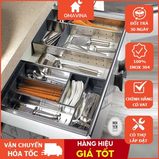 Khay chia thìa, rĩa chính hãng inox 304 - bảo hành vĩnh viễn