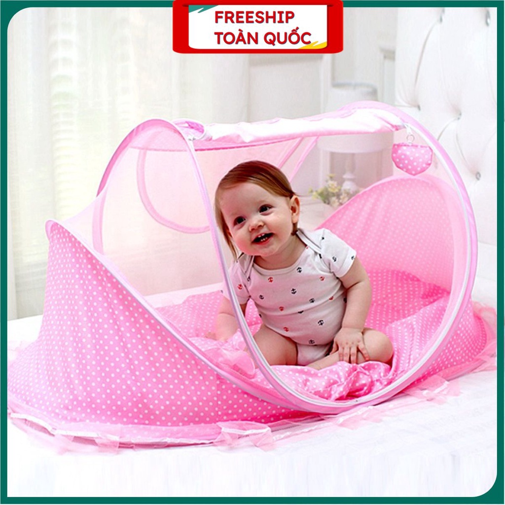 màn chụp tránh muỗi cho bé sơ sinh đến 2 tuổi - mùng happy baby .