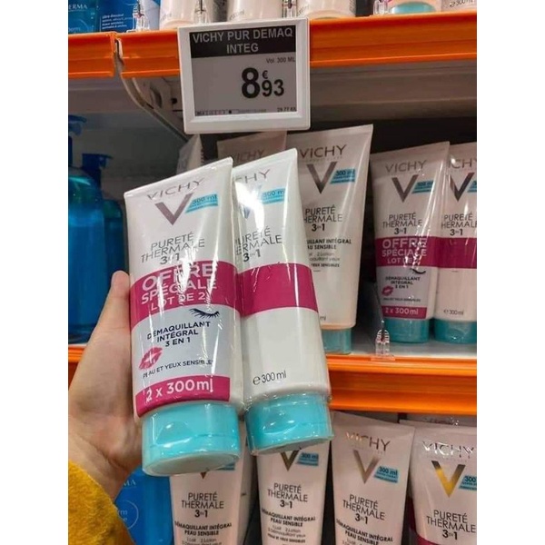 SỮA RỬA MẶT VICHY 3IN1 100ml-300ml bản pháp