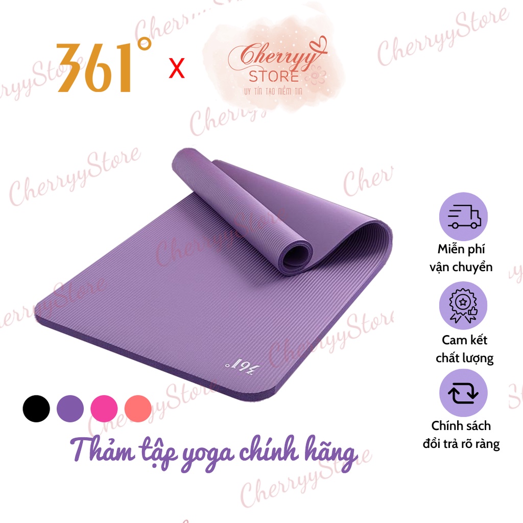 Thảm Tập Yoga 361 Độ Chính Hãng - Thảm Tập Gym, Yoga Tại Nhà, Thảm Cho Người Mới Bắt Đầu - Thảm Tập Yoga Chính Hãng 8mm