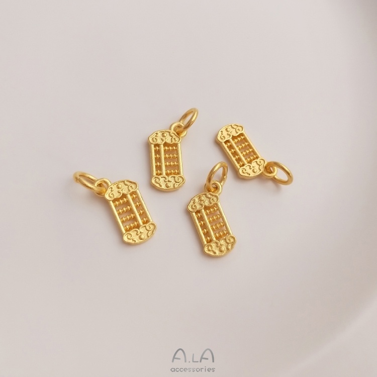 Phụ Kiện Hạt Làm Mặt Trang Sức Hình Đồng Xu/Hoa Đào/Hoa Đào Bằng Đồng Thau Độ Bền Cao Màu Sắc Đẹp Mắt diy