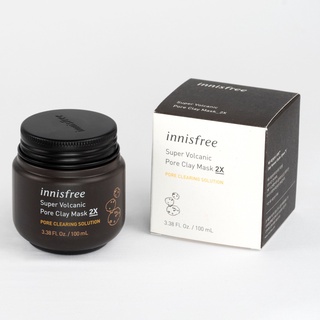 Mặt Nạ Bùn/ 𝘍𝘳𝘦𝘦𝘴𝘩𝘪𝘱 / Mặt nạ đất sét Super Volcanic Pore Clay Mask Innisfree 100ML