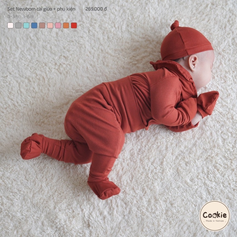 COOKIE Bộ Sơ Sinh BaBy Cho Trẻ Em Màu Sắc Hàn Quốc
