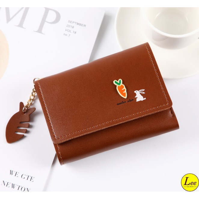 Ví ngắn ví bóp nữ mini nhiều ngắn THỎ CÀ RỐT FOREVER YOUNG