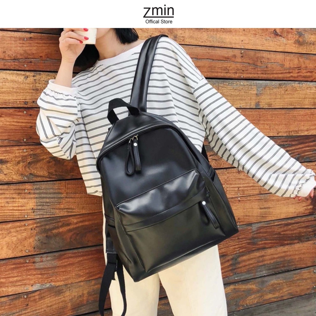 Balo thời trang nữ đi học Zmin, chống thấm nước đựng vừa laptop 14inch,A4-Z068