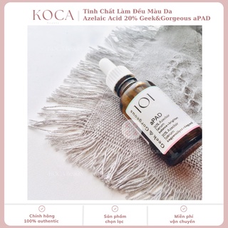  Geek&Gorgeous  Tinh Chất Làm Đều Màu Da Azelaic Acid 20% Geek&Gorgeous aPAD 30ML 