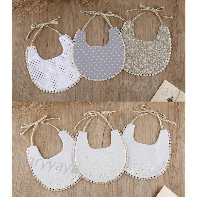 Yếm Ăn Thêu Họa Tiết Xinh Xắn Dành Cho Các Bé