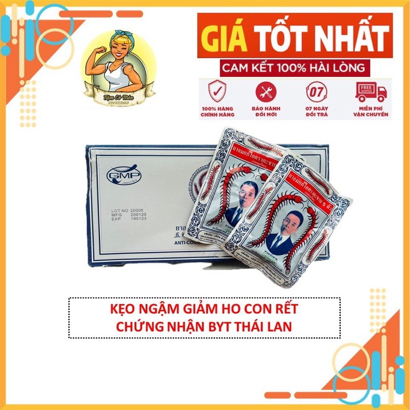 [Nội Địa Thái] Bịch Kẹo Ngậm Ho Con Rết TAKABB Thái Lan (Ho và Viêm Họng)