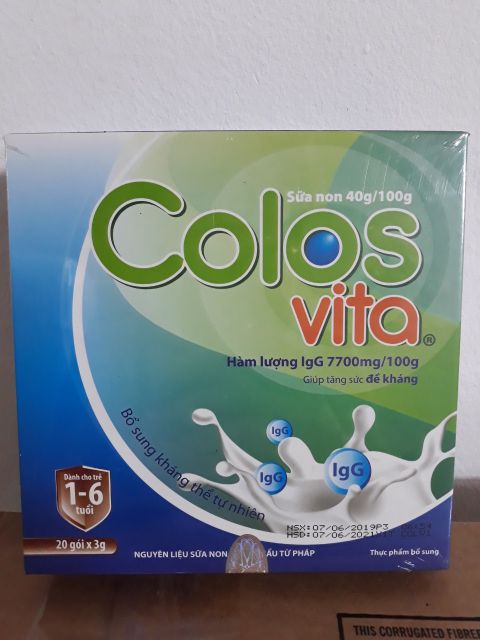 Sữa non colosvita từ 1 đến 6 tuổi