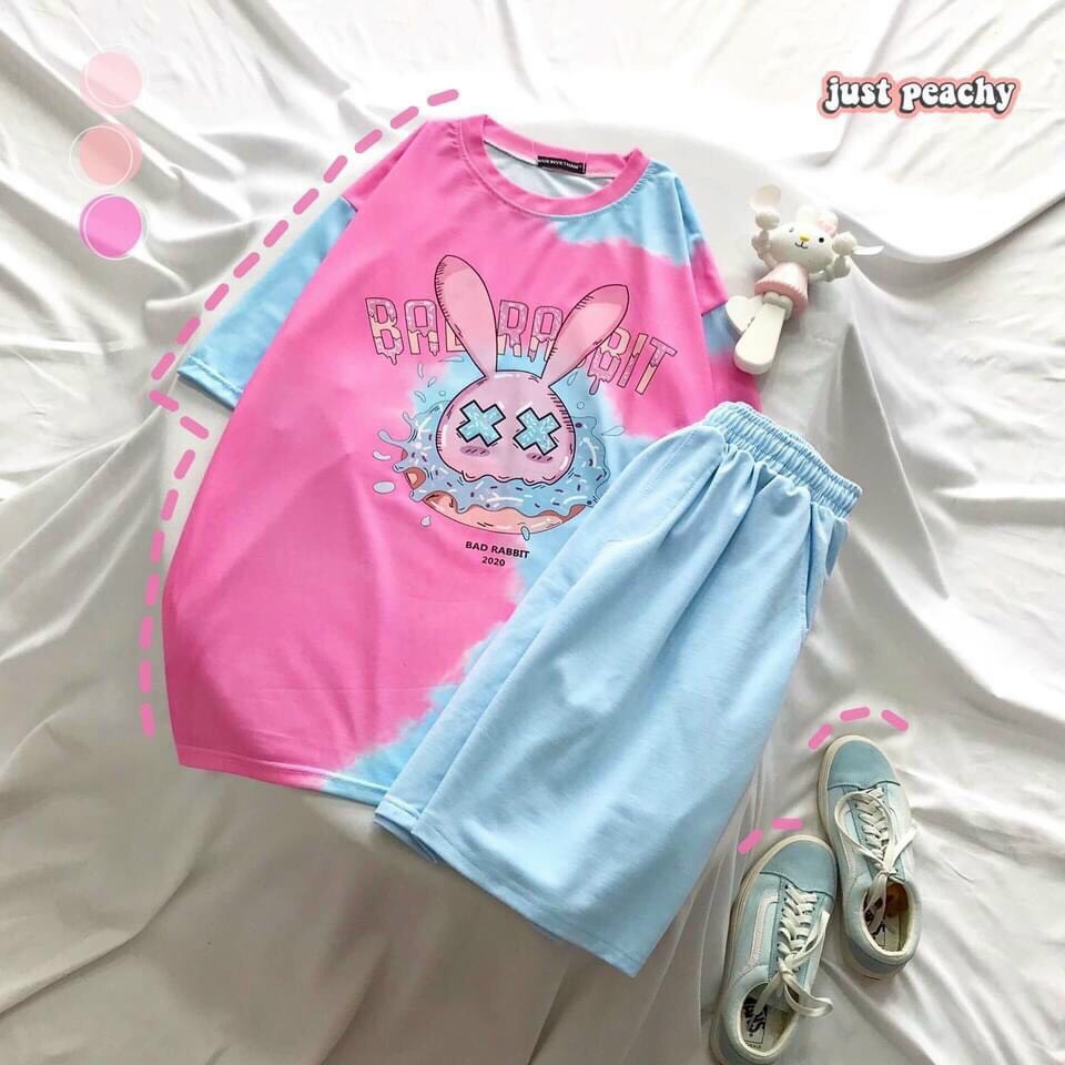 Set đồ bộ hoạt hình ❤️ Bộ mặc nhà Cartoon RABBIT LOANG form rộng Unisex Freesize Molly Fashion