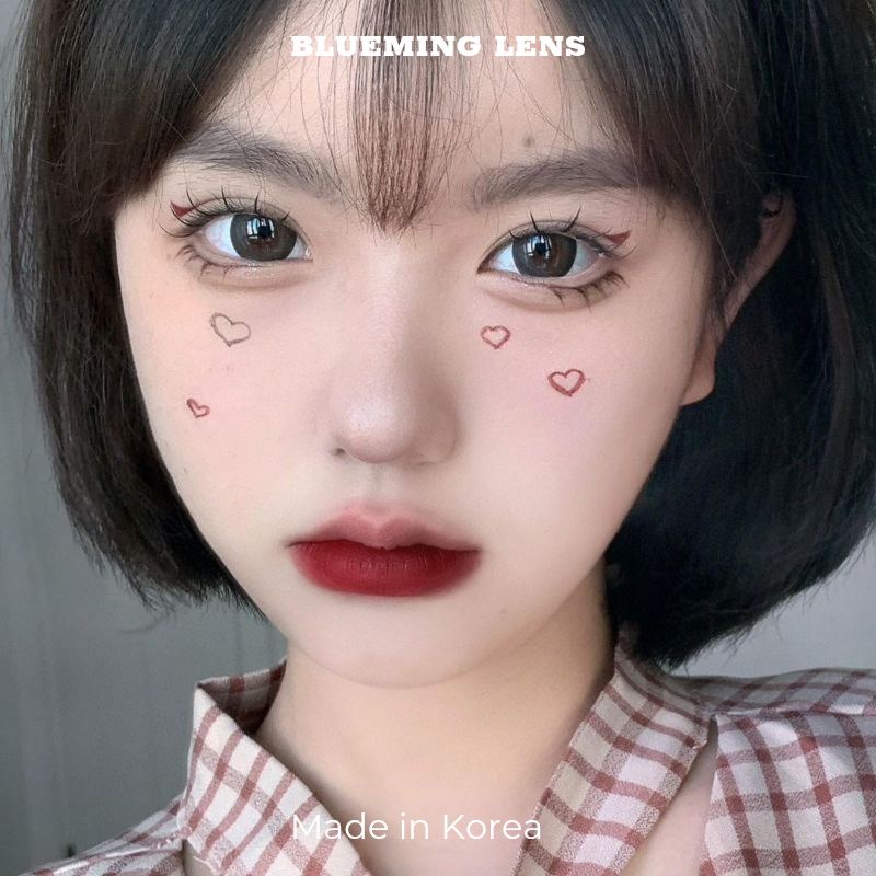 Lens mắt Black kính áp tròng đen tự nhiên, đủ size có giãn