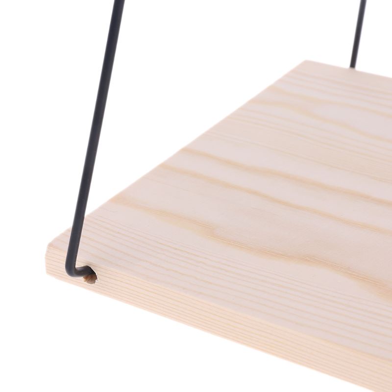 Kệ để sách vở/chậu hoa bằng chất liệu gỗ treo tường trang trí nhà cửa