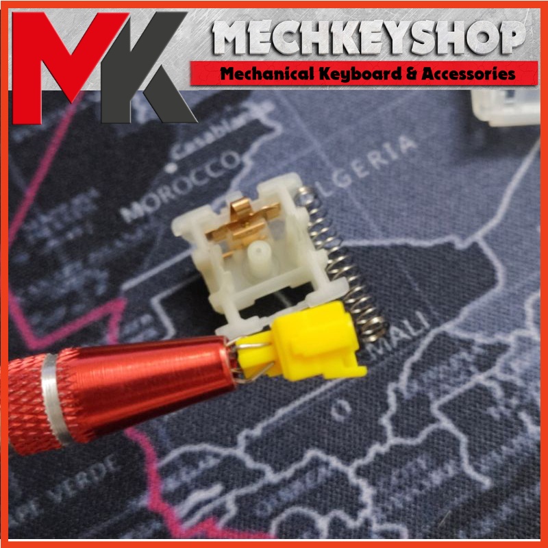 5 công tắc switch Gateron CAP Milky Yellow Linear 50g