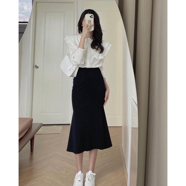 Chân váy đuôi cá dáng dài KH 284, chân váy midi phong cách ulzzang hàn quốc