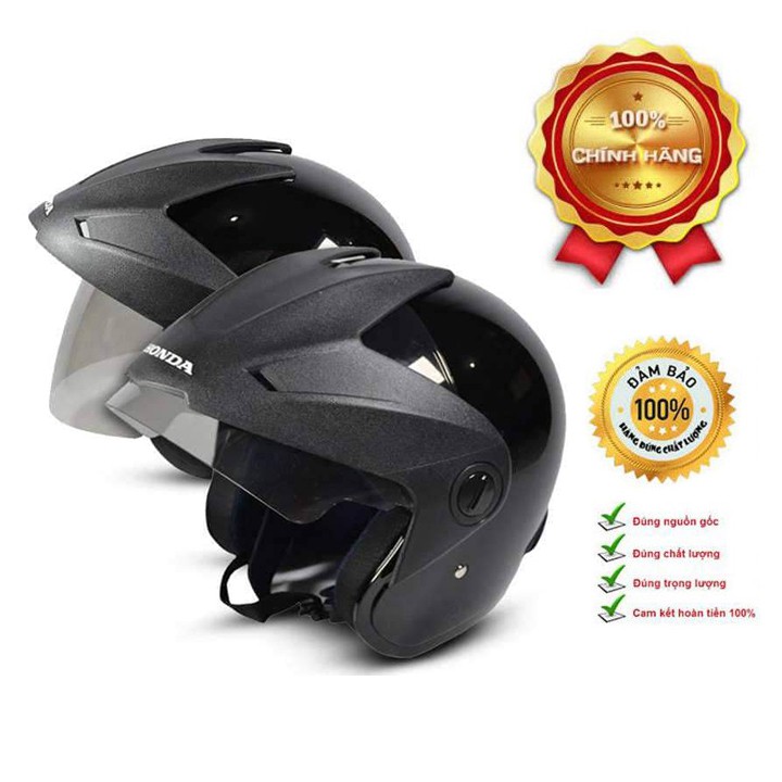 Mũ bảo hiểm 3 phần 4 Honda HMJ-1 - Đen - Size L