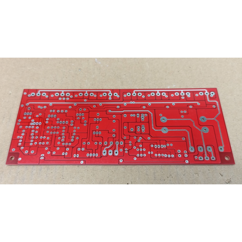 PCB Mạch CÔNG Suất 8 Sò MONO Đỏ FR4 - 1 Cái