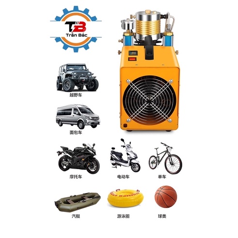 Máy bơm khí nén cao áp,máy bơm bình lặn,bơm cao áp,bơm bình pcp,máy bơm