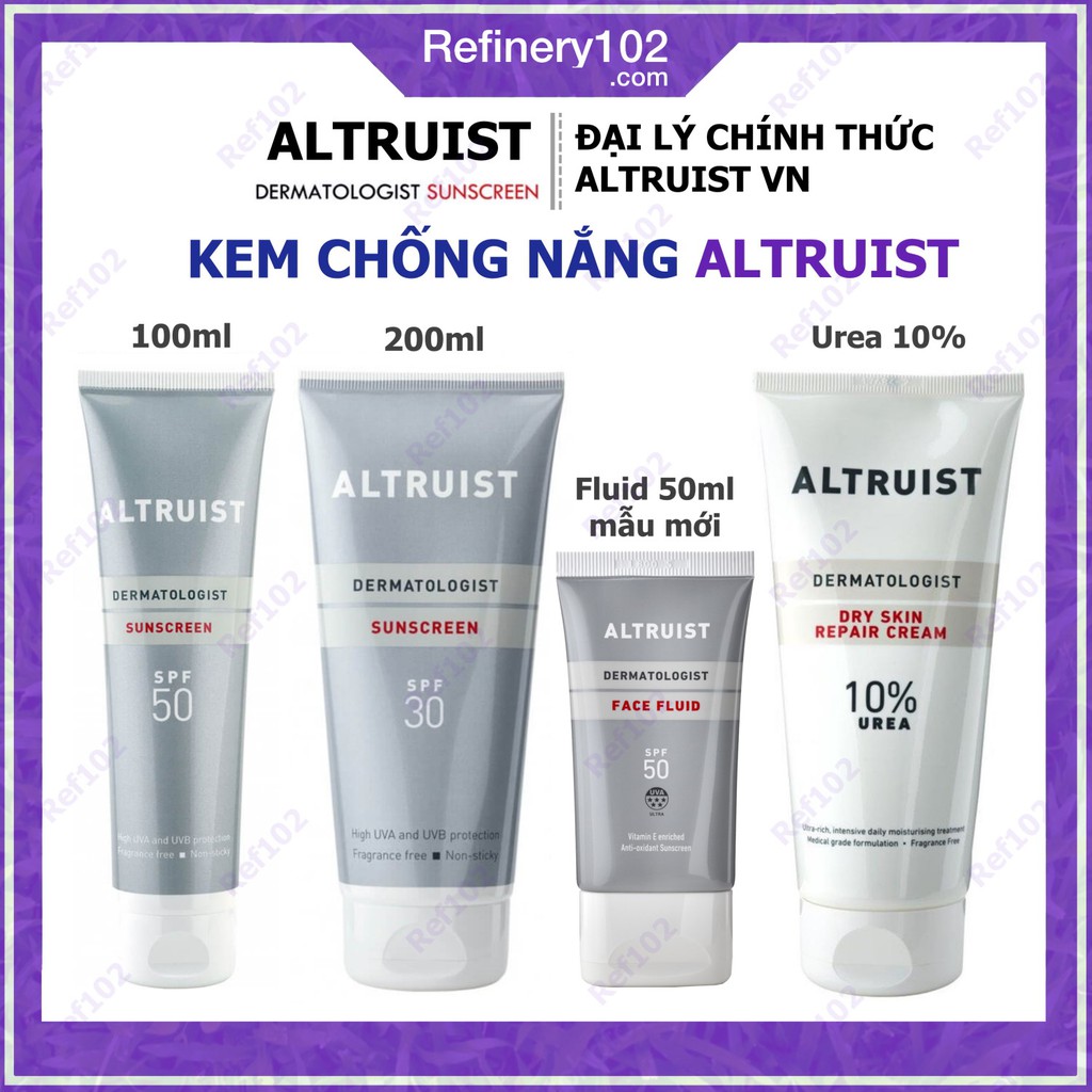 Kem chống nắng Altruist Dermatologist Sunscreen SPF 30 - SPF 50