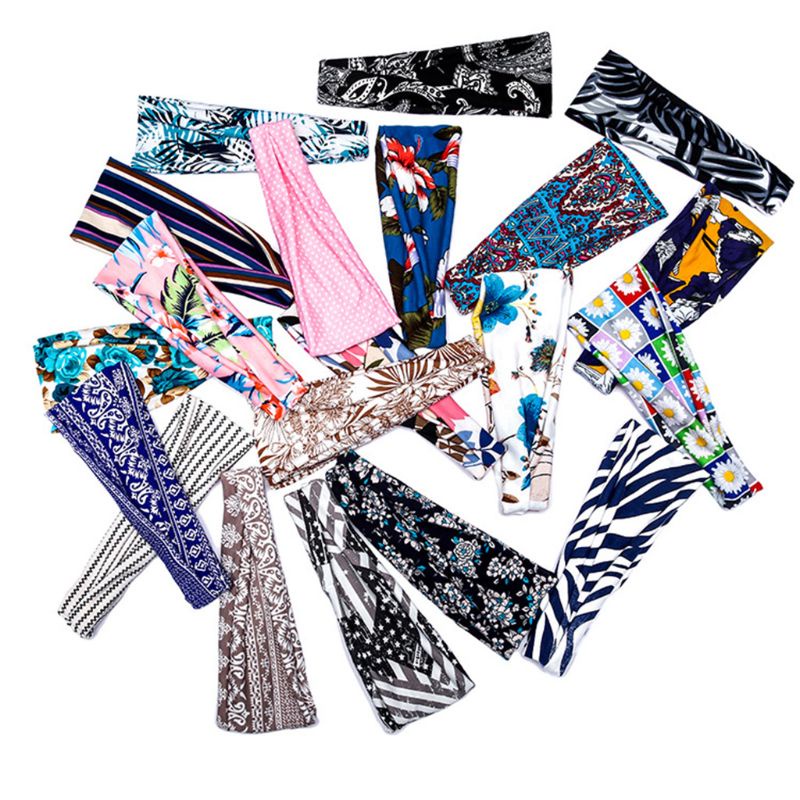 Set 5 Băng Đô Họa Tiết Hoa Lá Phong Cách Boho Thời Trang Cho Nữ