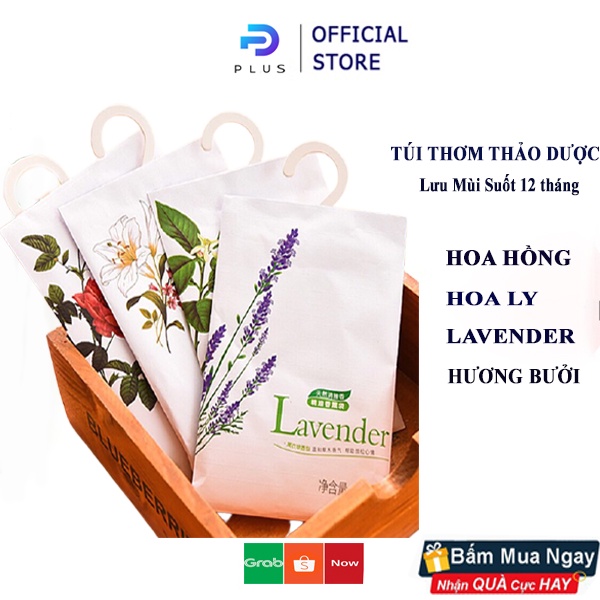 Túi thơm thảo dược thiên nhiên treo tủ quần áo, treo trên ô tô, Gói thơm thảo dược mini giữ mùi hương quanh năm