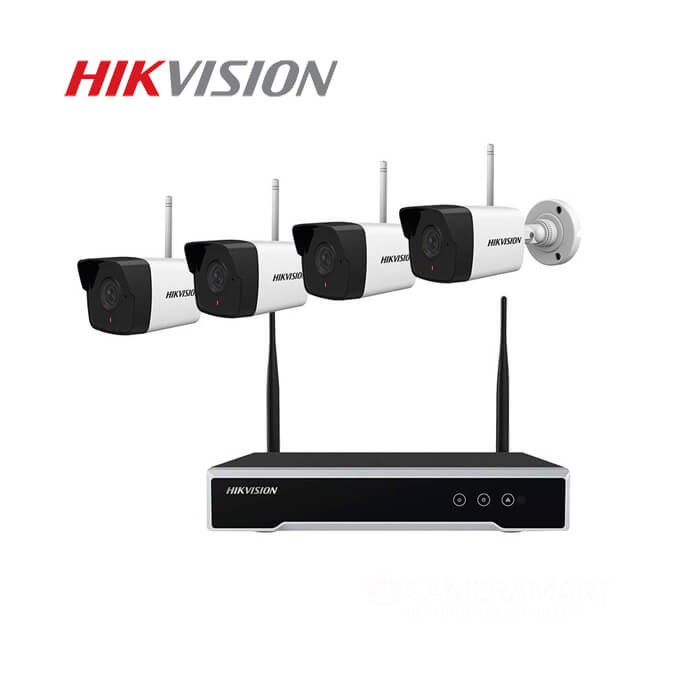 Bộ Kit camera wifi HIKVISION NK42W0H gồm 4 Camera IP Wifi 2MP và 1 đầu ghi Wifi - Hàng chính hãng BH 24th