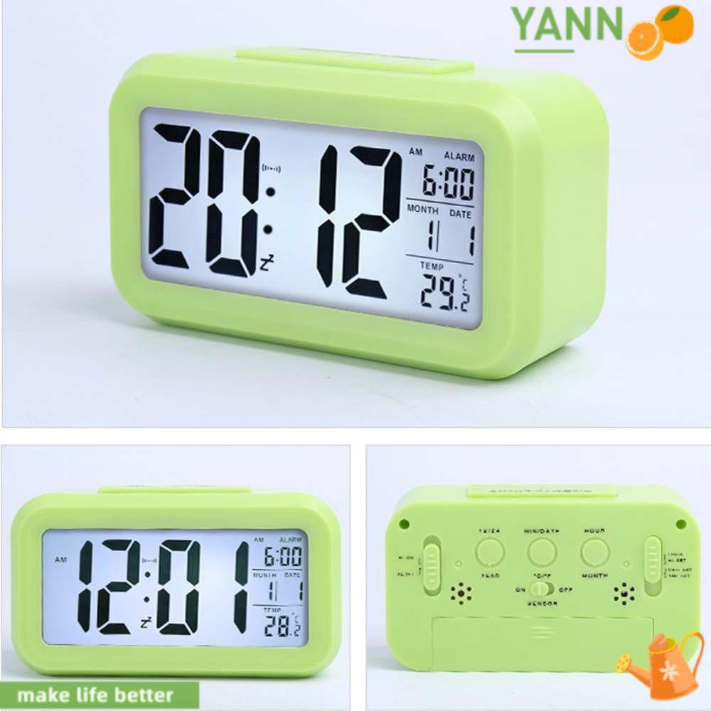 Đồng Hồ Báo Thức Kỹ Thuật Số Màn Hình LED Hiển Thị Nhiệt Độ Và Lịch
