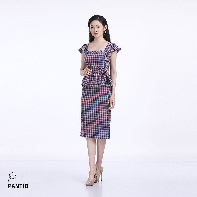 Chân váy dài vải thô mỏng dáng suông xẻ tà BJD32301 - PANTIO