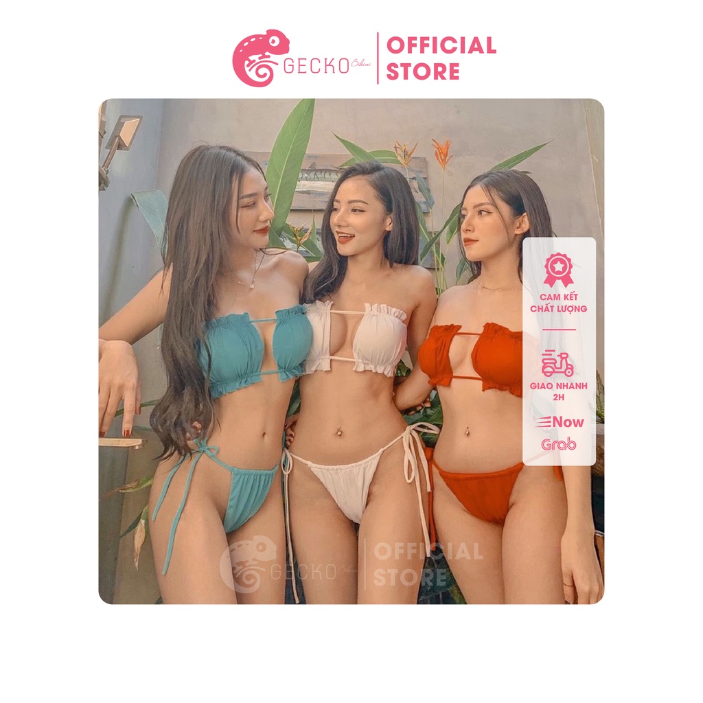 Bikini Đồ Bơi 2 Mảnh Vuông Cúp Ngực GK0266 (Ảnh Thật, Nhiều Màu)
