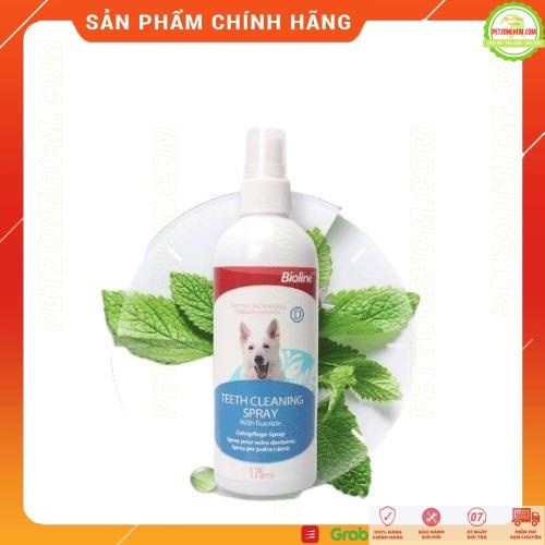 Xịt thơm miệng khử mùi hôi Bioline 175ml ️ FREESHIP ️ chống viêm cho chó mèo Bioline
