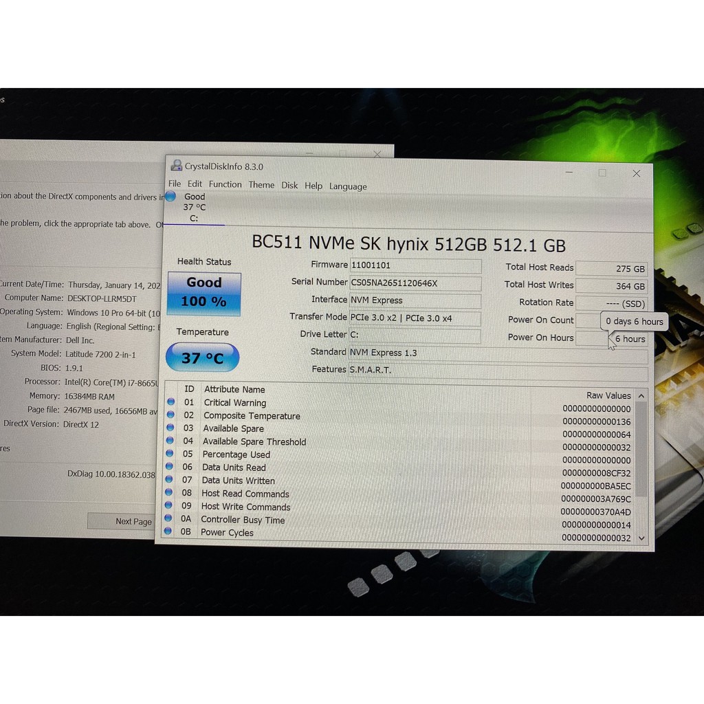 Laptop Dell Latitude 7200 2in1, i7 8665u, 16G, 512G, 12,3in touch, like new - ncthanh1212 | BigBuy360 - bigbuy360.vn
