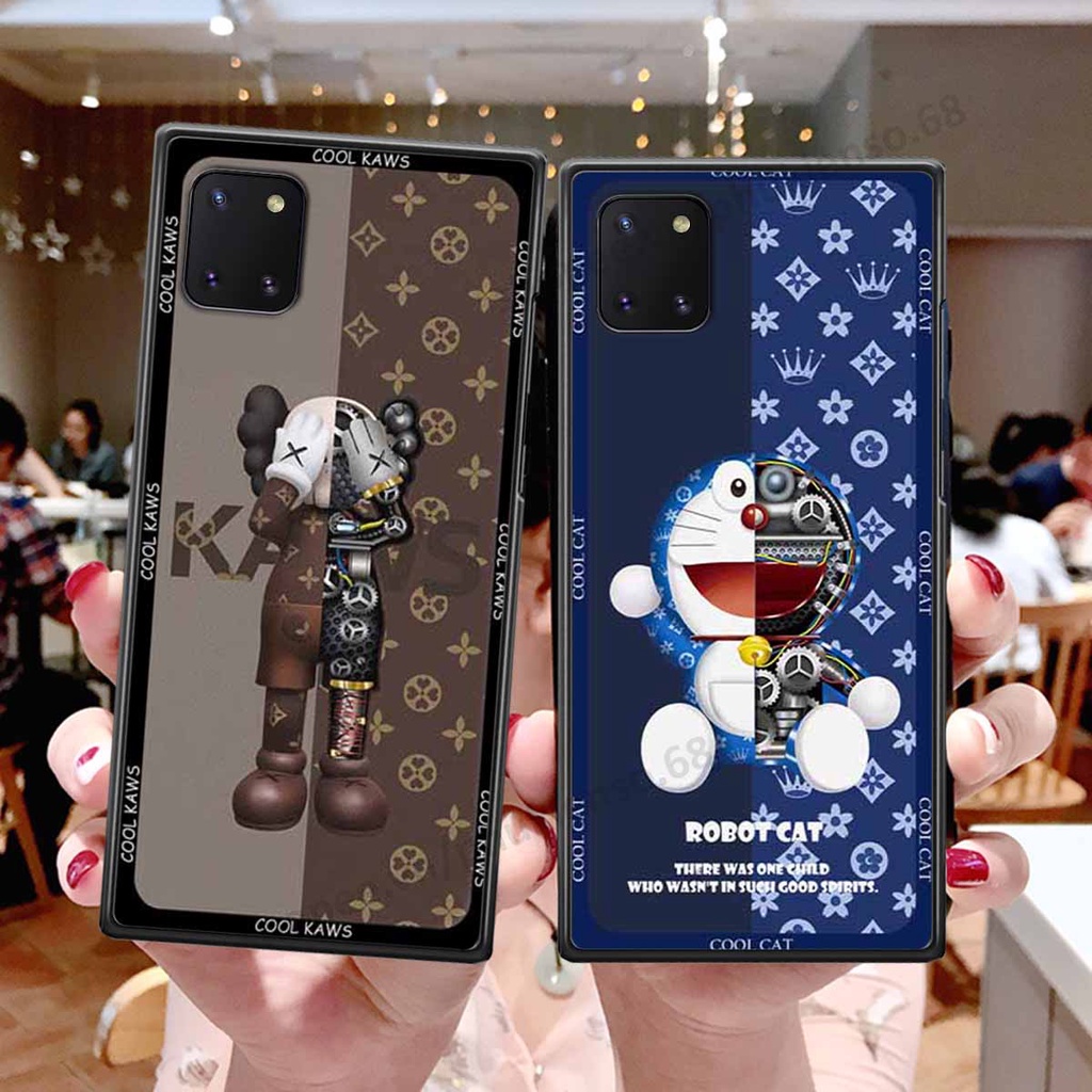 Ốp lưng điện thoại Samsung Note 10 Lite in hình gấu bear, kaws, doremon thời trang, ốp lưng cao cấp chất lượng