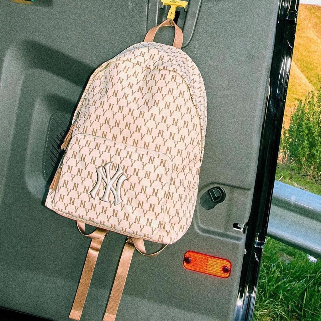 (HÀNG XUẤT XỊN) Balo M//L//B Monogam màu kem đi học, đi làm