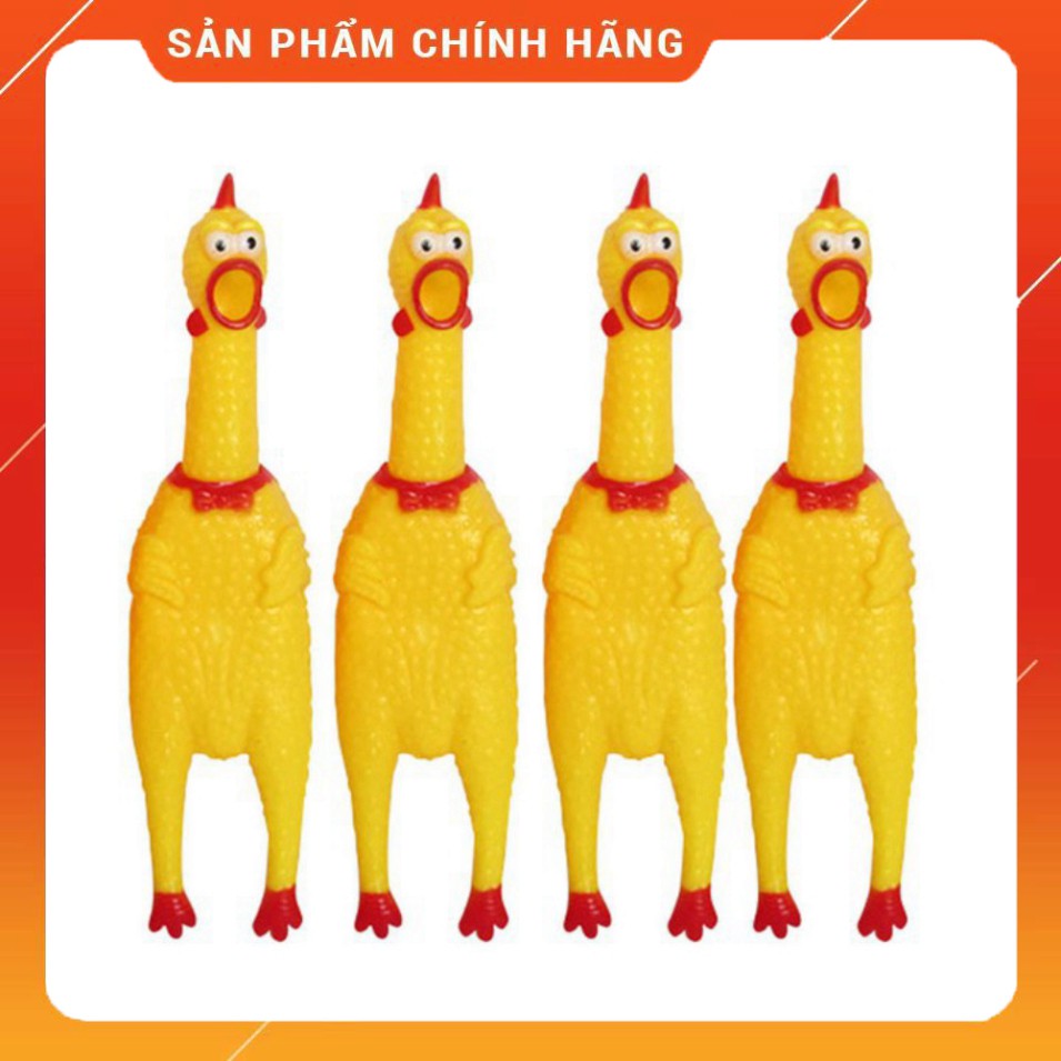 [lPETCLUB] Đồ chơi con gà la hét cho chó mèo, shrilling chicken Kún Miu, gà la hét cỡ to 31cm